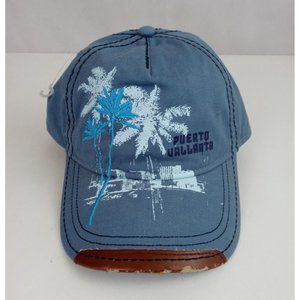 New dKps Gorras Puerta Vallarta Embroidered W/ Distressed Leather On Bill Cap